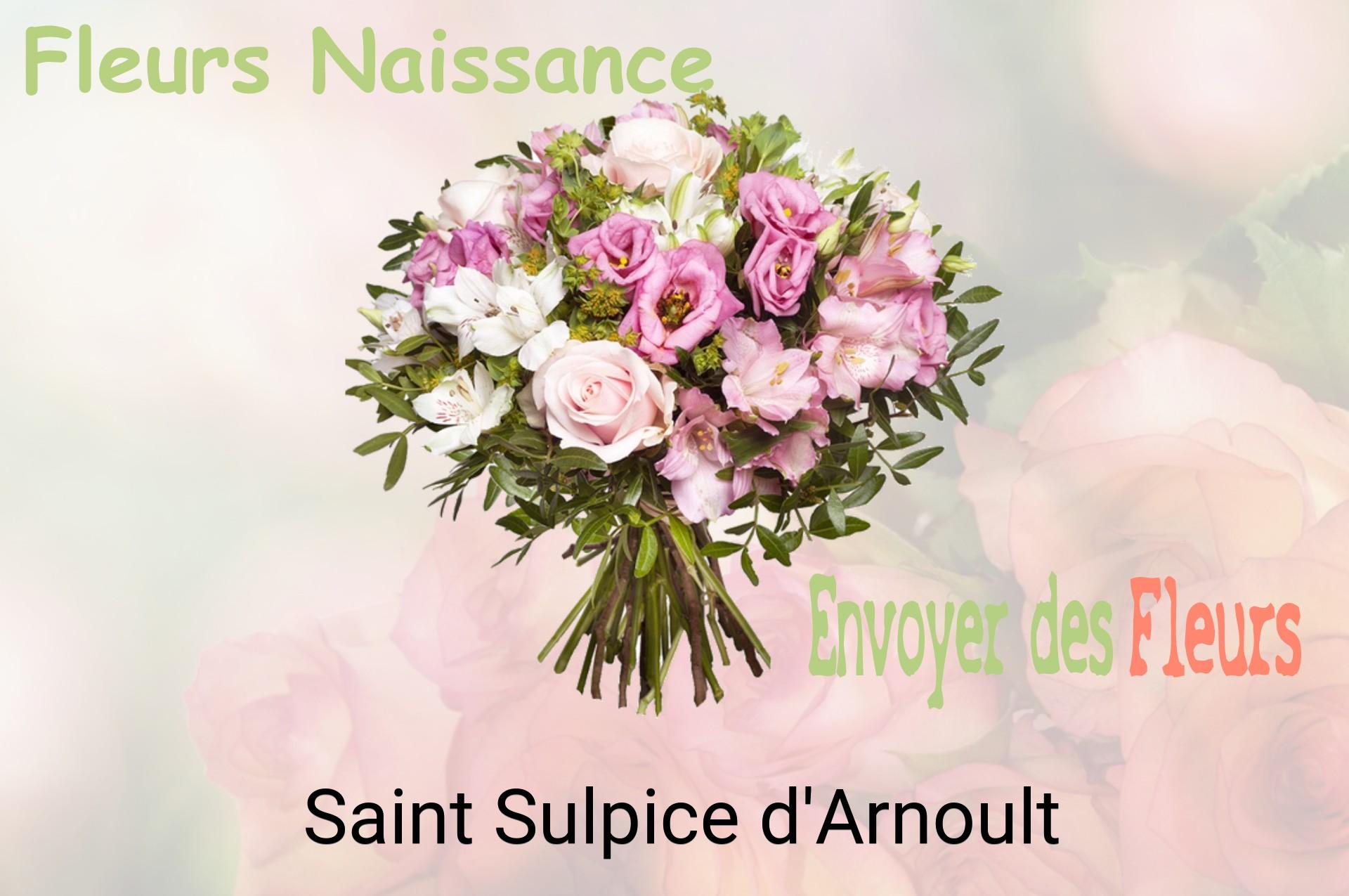 Bouquet de fleurs de naissance livré à Saint-Sulpice-d'Arnoult